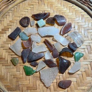 Personally collected broken smoothed Sea glass in the ocean in Washington State